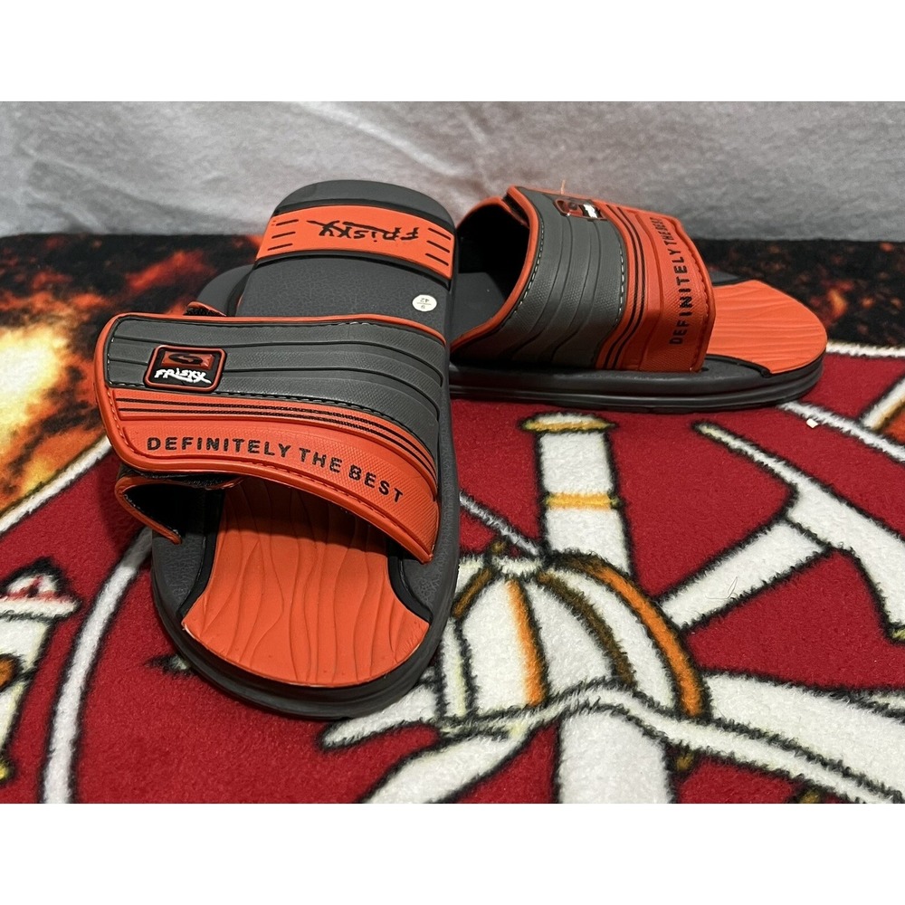 Frisky Slide In Sandals Mens Size 9 Orange & Gray